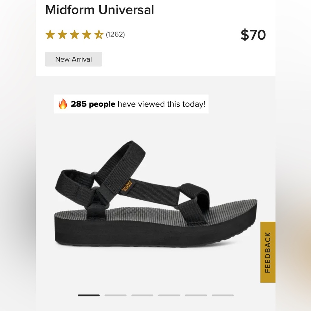 TEVA Midform Universal Size: 7 Women